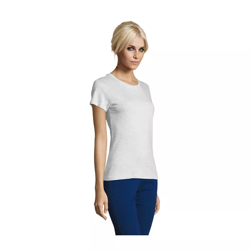 Koszulka damska dopasowana 150 g/m² Sol's REGENT WOMEN - Popiól (S01825-AS)