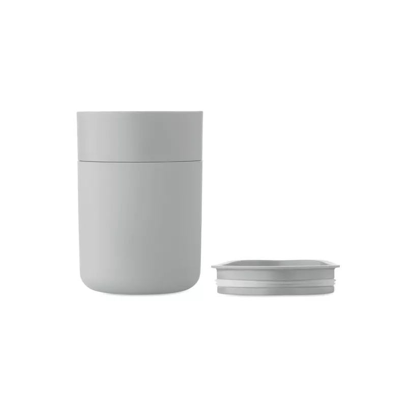 Kubek z PP z silikonową osłoną 330 ml GOBLET - Szary (MO2773-07)