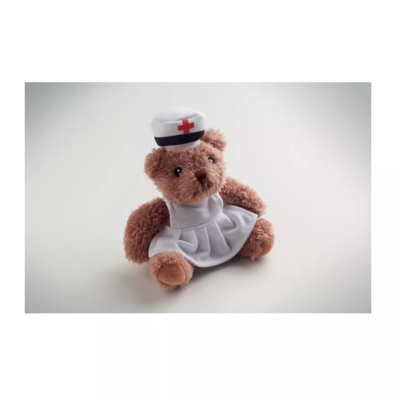 Miś pluszowy w stroju pielęgniarki NURSE - Bialy (MO2839-06)
