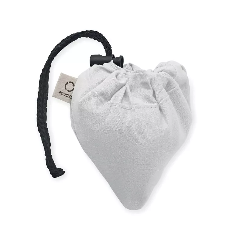 Torba składana z recyklingu 140 g/m² CARRIE COLOUR - Bialy (MO2487-06)