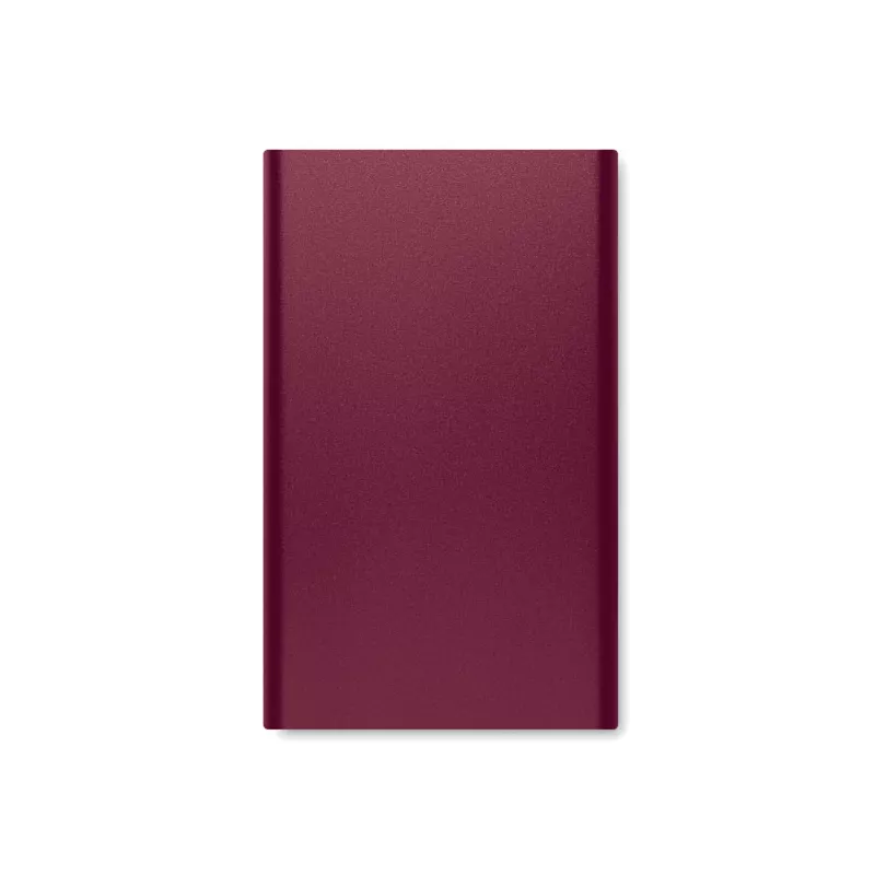 Powerbank płaski 4000 mAh aluminiowy POWERFLAT C - Burgund (MO6825-02)