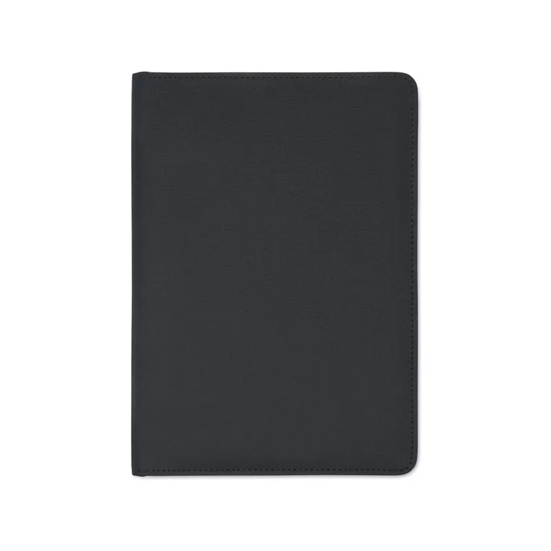 Teczka A5 z RPET 300D z notatnikiem FOLIO - Czarny (MO2569-03)