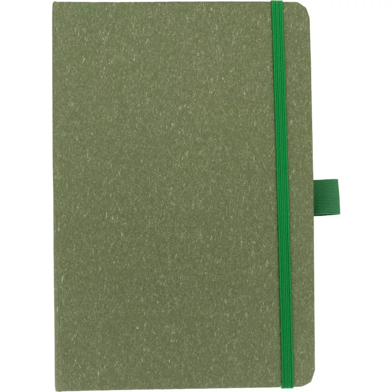 Notatnik A5 w kropki z papieru z recyklingu AGNESE - zielony (2179909)