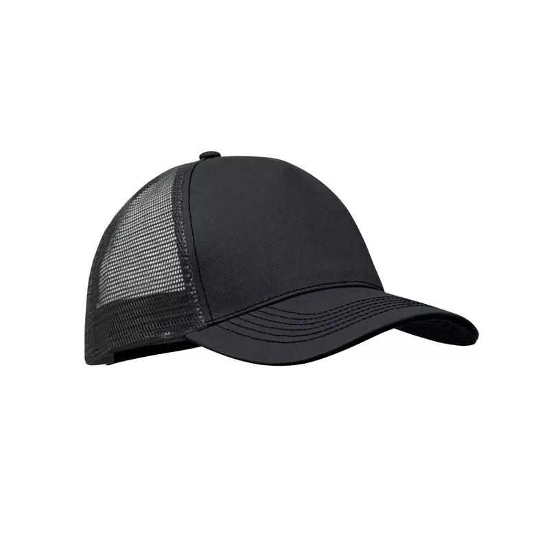 Czapka z daszkiem trucker bawełniana 250 g/m² BLIST - Czarny (MO2986-03)