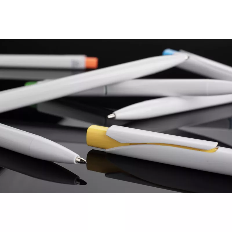 Długopis z tworzywa rABS KLIBO - żółty (19739-12)