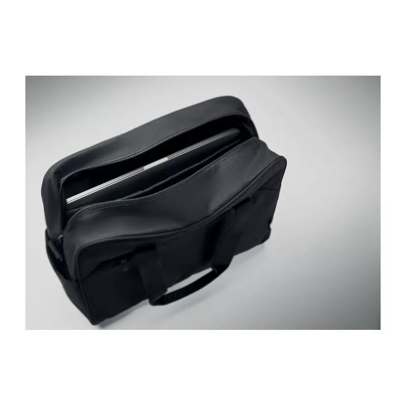 Torba podróżna z RPET z przegrodą na laptop 15" ONBAG - Czarny (MO2373-03)