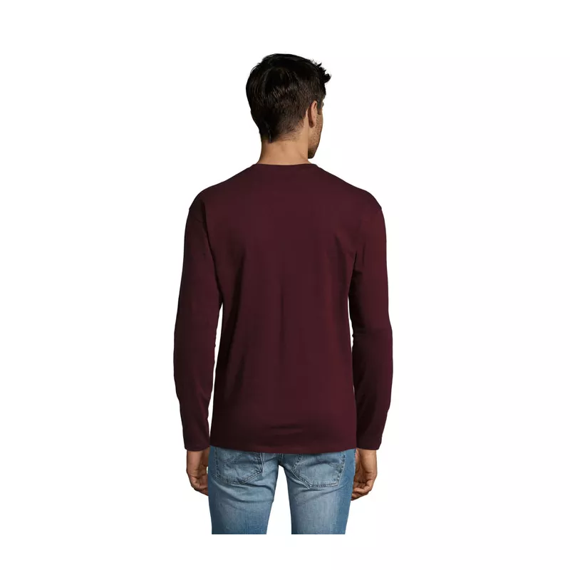 Koszulka męska z długim rękawem 150 g/m² Sol's MONARCH - Oxblood (S11420-OX)
