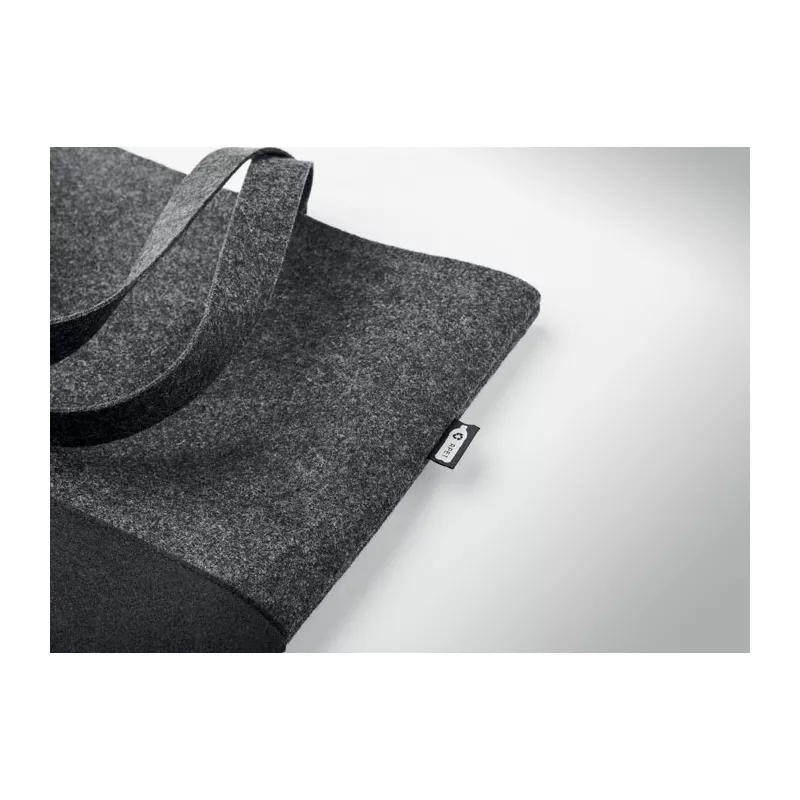 Torba na zakupy z filcu RPET DUO INDICO - Kamienny Szary (MO6455-15)