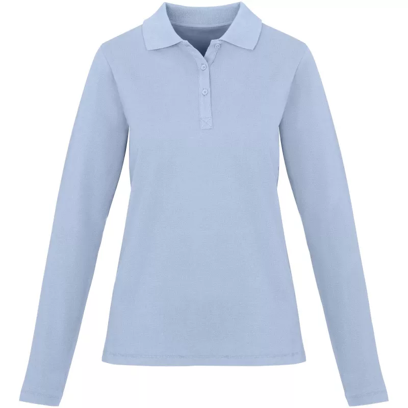 Damskie polo Oakville z długim rękawem - Niebieski mgła (38087-MISTBLUE)