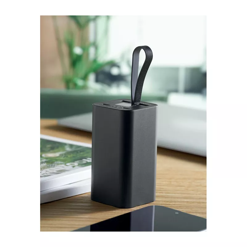 Powerbank aluminiowy 20 000 mAh PD 65W VOIMA - Czarny (MO2943-03)