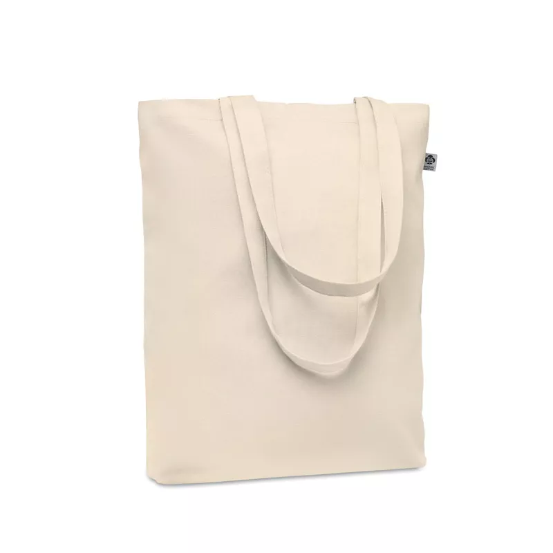 Torba płócienna organiczna z klinem 270 g/m² RASSA+ - Bezowy (MO6712-13)