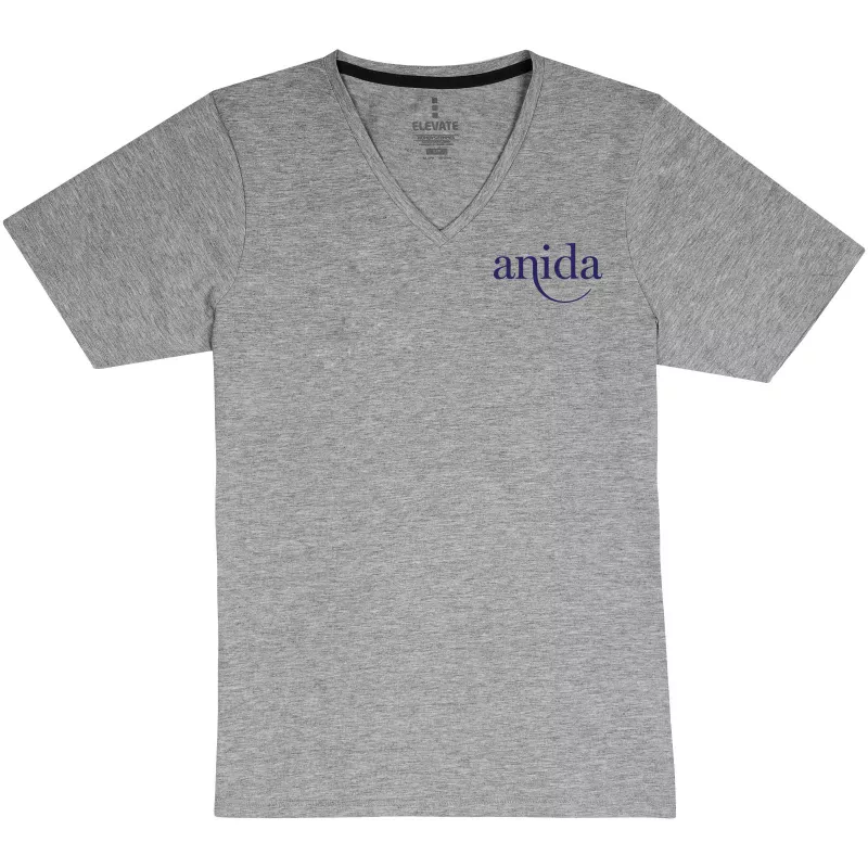 Damski T-shirt organiczny Kawartha z krótkim rękawem - Szary melanż (38017-GREY MEL)