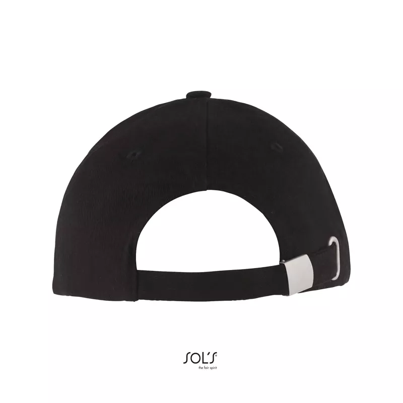 Czapka z daszkiem 5-panelowa 260 g/m² Sol's LONG BEACH - Black/Royal (S00594-JN)