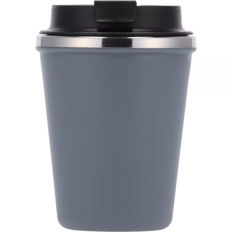 Kubek termiczny 350 ml z powłoką z recyklingu METODY - szary (8496207)