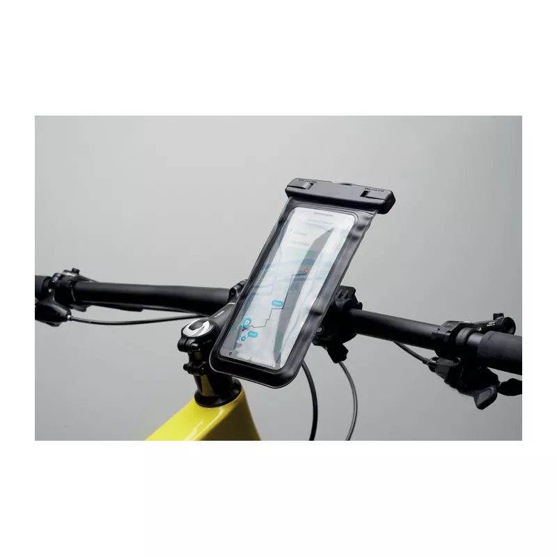 Uchwyt rowerowy na telefon wodoodporny IPX6 SOSTENER - Czarny (MO2430-03)