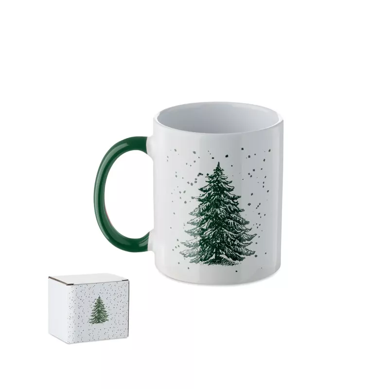 Kubek ceramiczny świąteczny 300 ml FESTIMUG - Zielony (CX1571-09)