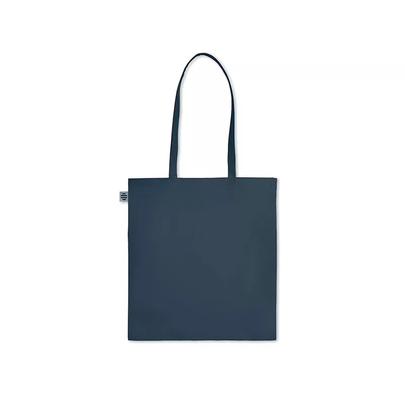 Torba z bawełny organicznej 140 g/m² ZIMDE COLOUR - Francuski Granat (MO6189-85)