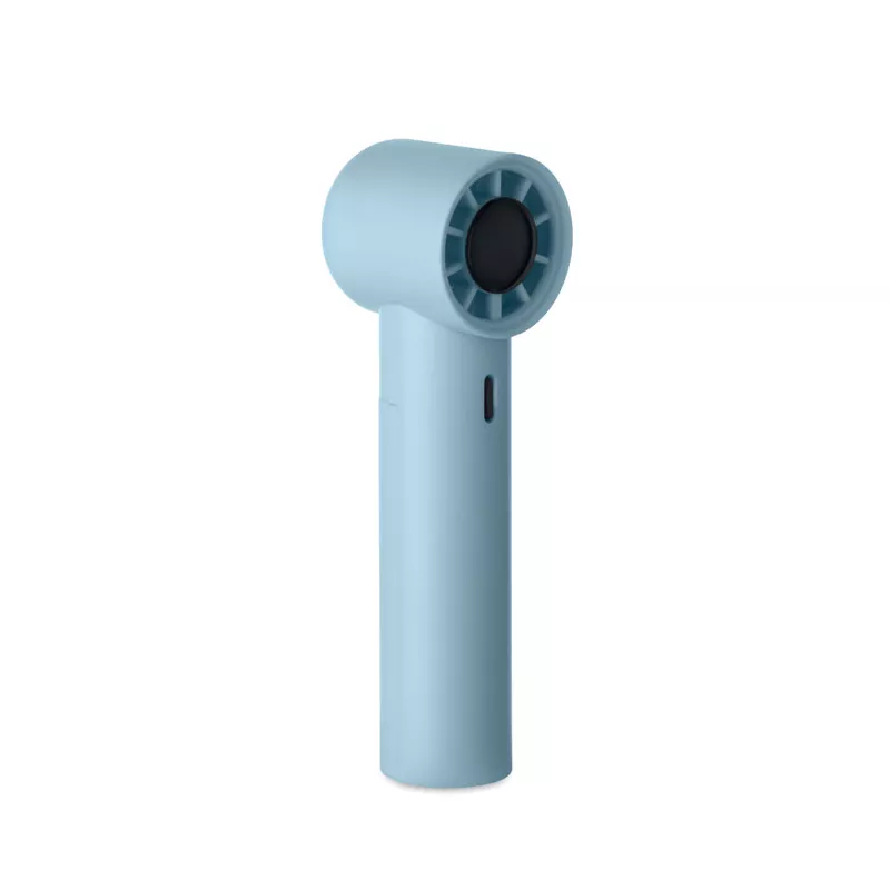 Mini wentylator ręczny z wyświetlaczem 2600 mAh GLACI - Baby Blue (MO2780-66)
