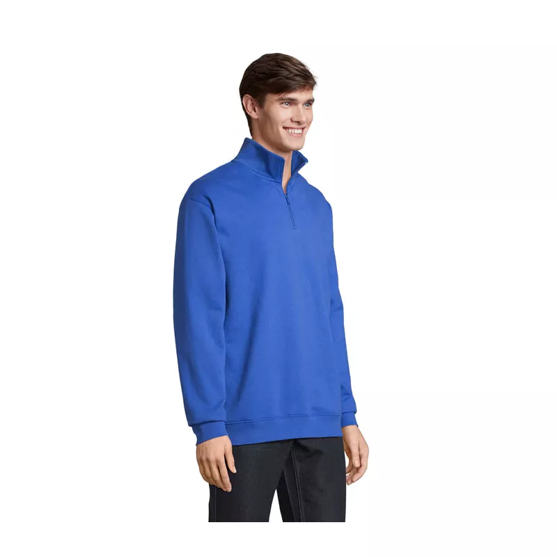 Bluza ze stójką i zamkiem 1/4 Sol's CONRAD - Niebieski (S04234-RB)
