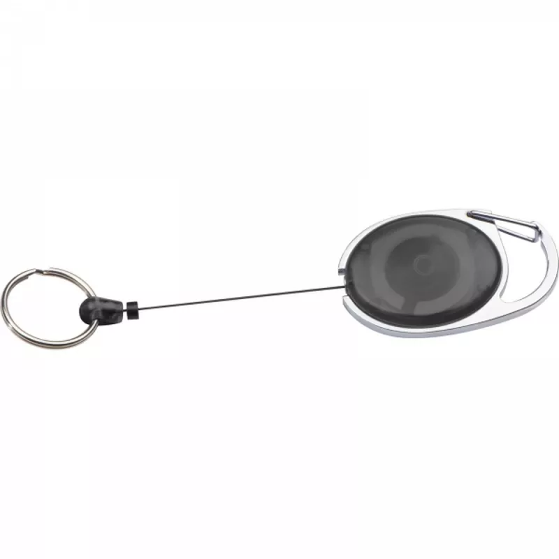 Brelok z karabińczykiem i zwijaną linką DIANA - czarny (9117103)