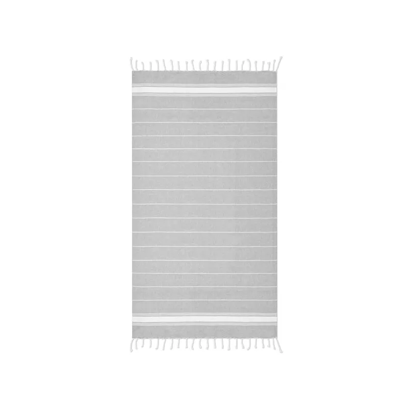 Ręcznik hammam bawełniany 90x170 cm 180 g/m² MALIBU - Szary (MO9221-07)
