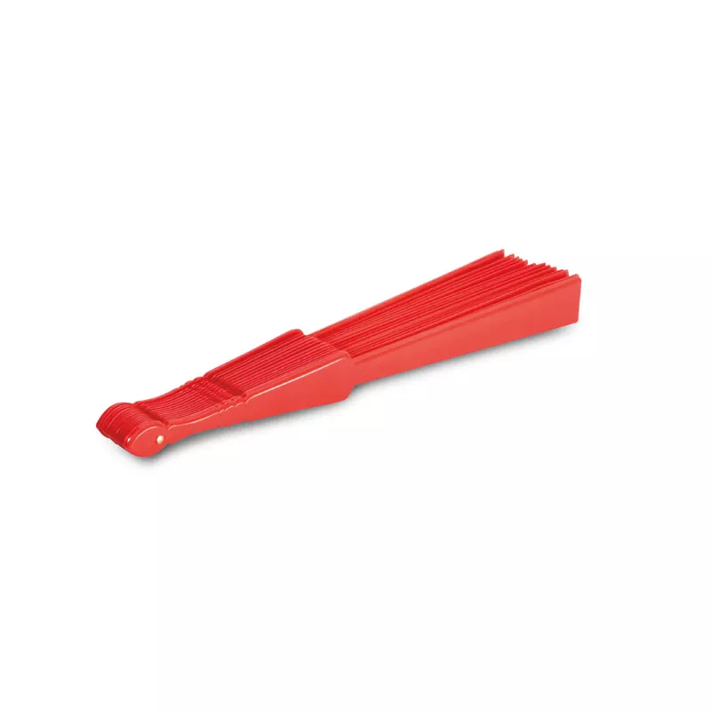 Wachlarz plastikowy z ABS FANNY - Czerwony (KC6733-05)