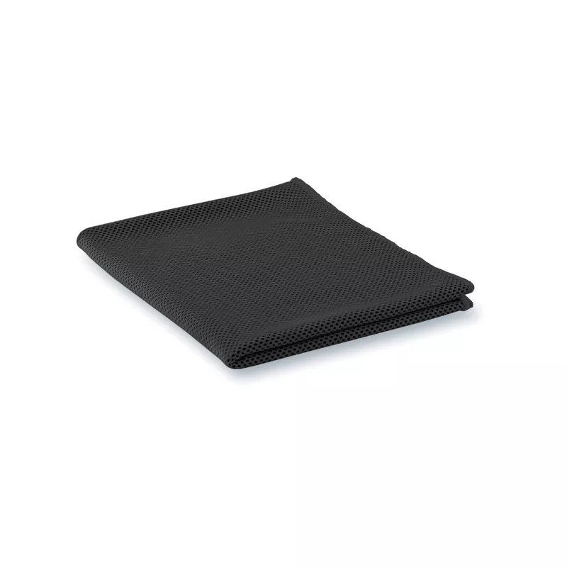 Ręcznik sportowy z mikrofibry 30x80 cm TAORU - Czarny (MO9024-03)