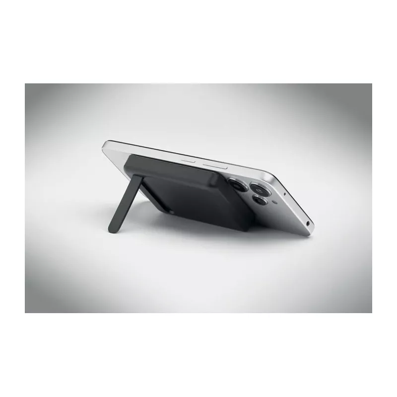 Zestaw z powerbankiem magnetycznym 5000 mAh ATLAS - Czarny (MO3177-03)
