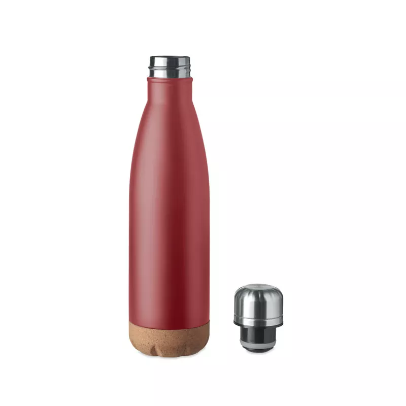Butelka termiczna z korkową podstawą 500 ml ASPEN CORK - Burgund (MO6313-02)