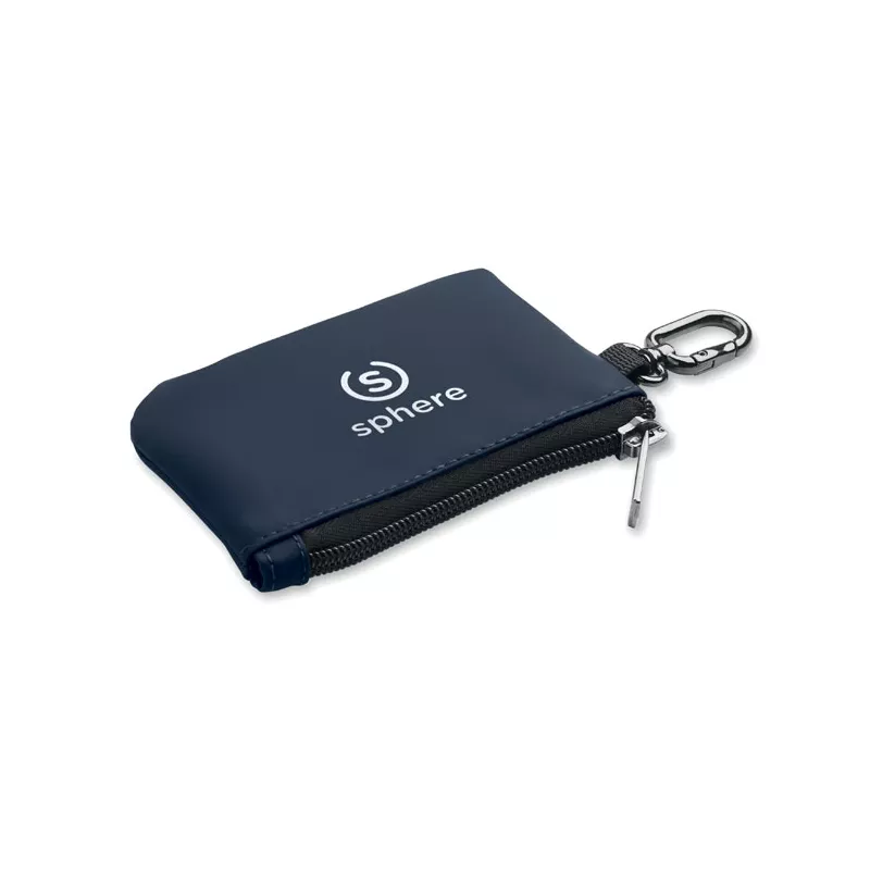 Etui na klucze z PU z karabińczykiem GUARDO - Francuski Granat (MO3161-85)