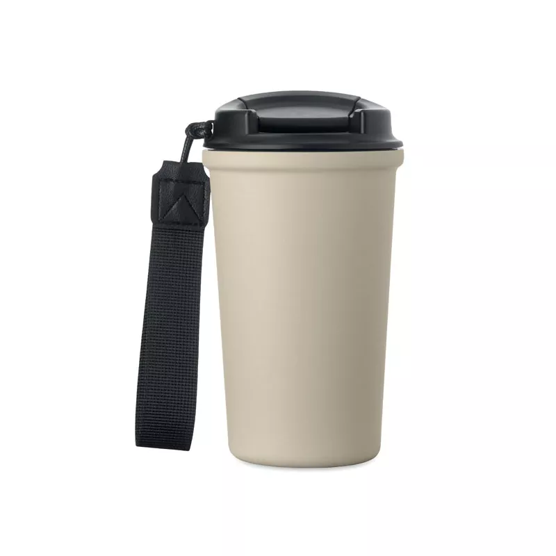 Kubek termiczny z ceramiczną wyściółką 400 ml NAKANO - Bezowy (MO3156-13)