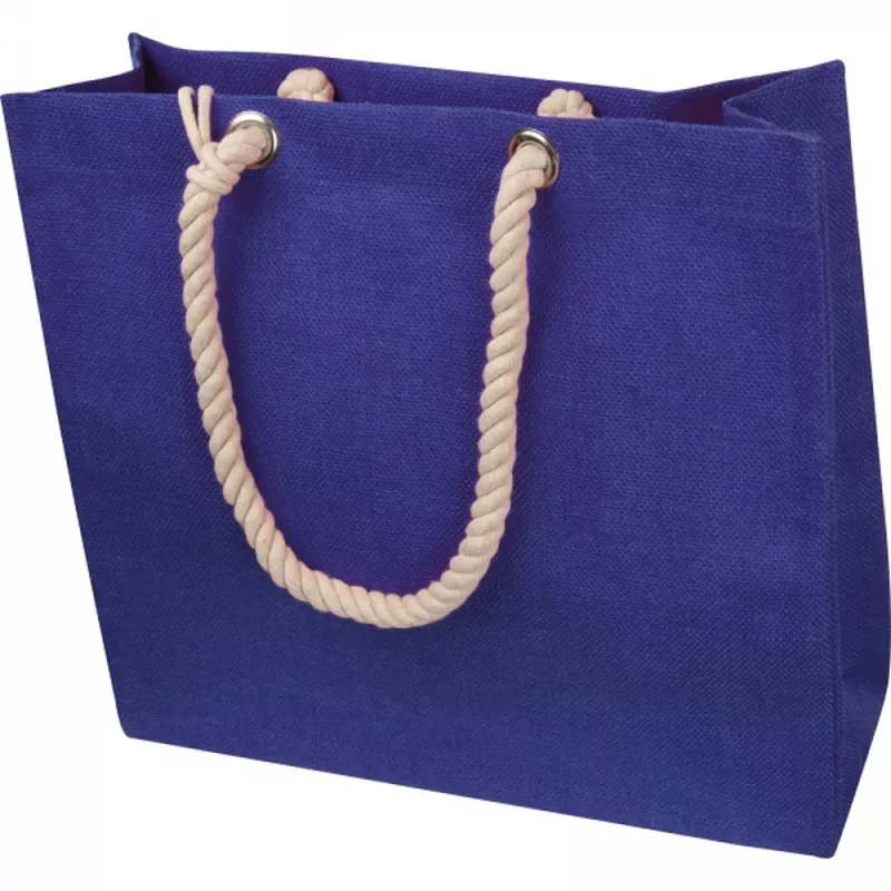 Torba z juty z portfelem MILDRED - niebieski (6086504)