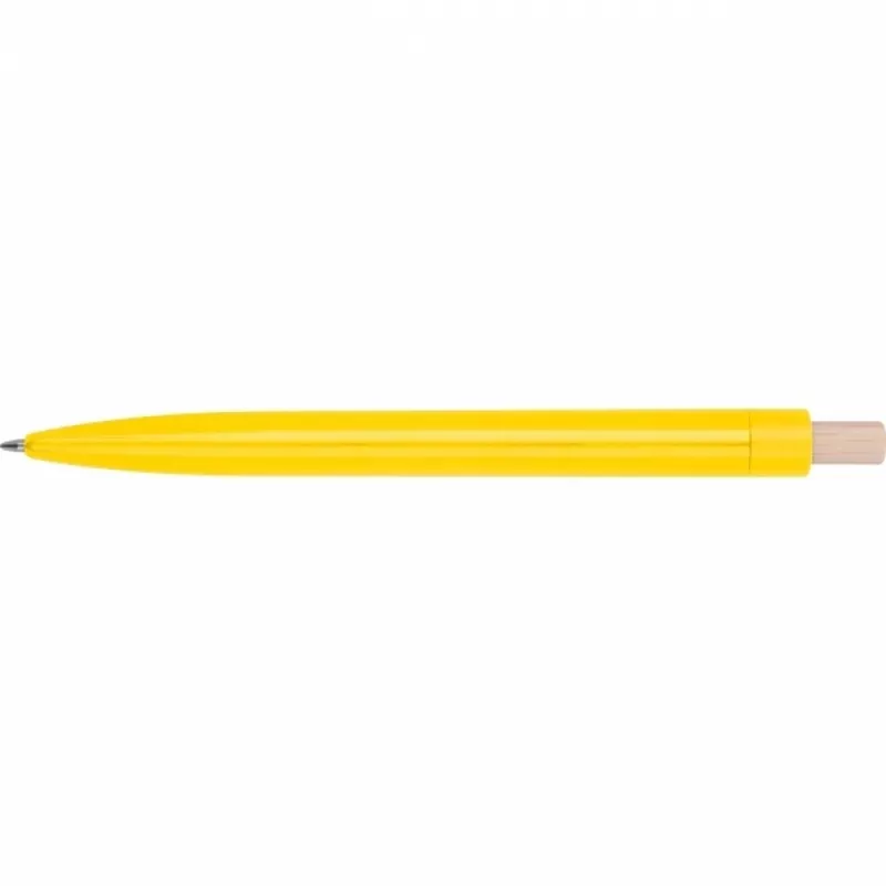 Długopis plastikowy ABS z recyklingu BOA VISTA - żółty (528208)