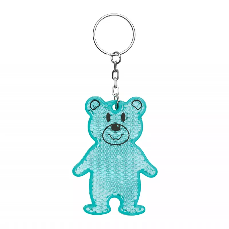Brelok odblaskowy TEDDY - turkusowy (56-0402529)