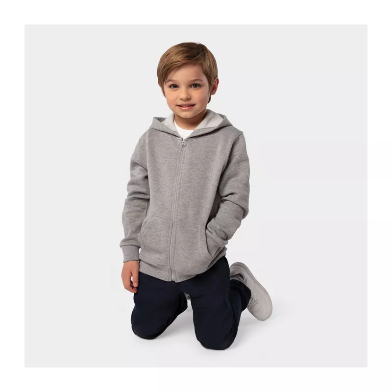 Bluza dziecięca z kapturem 260 g/m² Sol's STONE KIDS - Szary Melanż 2 (S02092-GY)