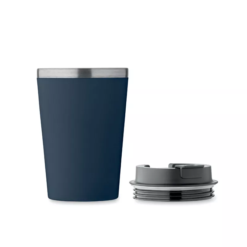 Kubek dwuścienny z powłoką ceramiczną 350 ml BLERM - Francuski Granat (MO2572-85)