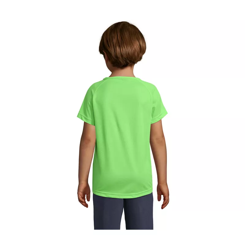 Koszulka sportowa dziecięca 140 g/m² Sol's SPORTY KIDS - Neon Green (S01166-NG)
