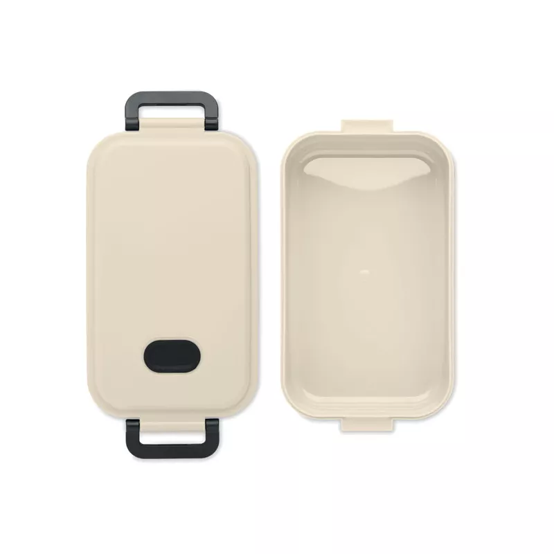 Lunchbox z PP z zaworem i klamrami 800 ml INDUS - Bezowy (MO6855-13)