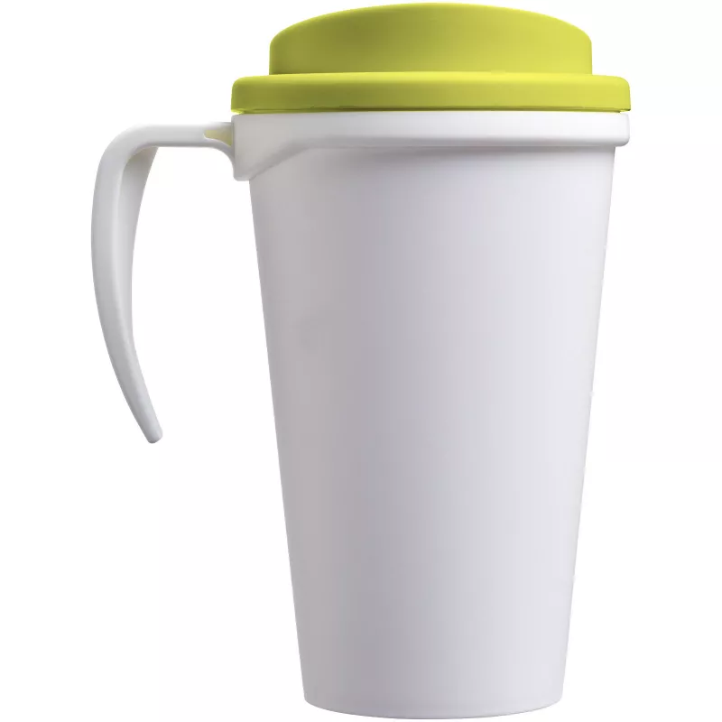 Kubek termiczny z serii Americano® Grande o pojemności 350 ml - Biały-Limonka (21000404)