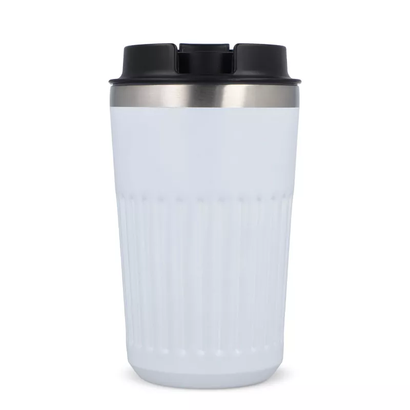 Termos na kawę ze stali nierdzewnej pochodzącej z recyklingu, 400 ml - biały (LT98698-N0001)