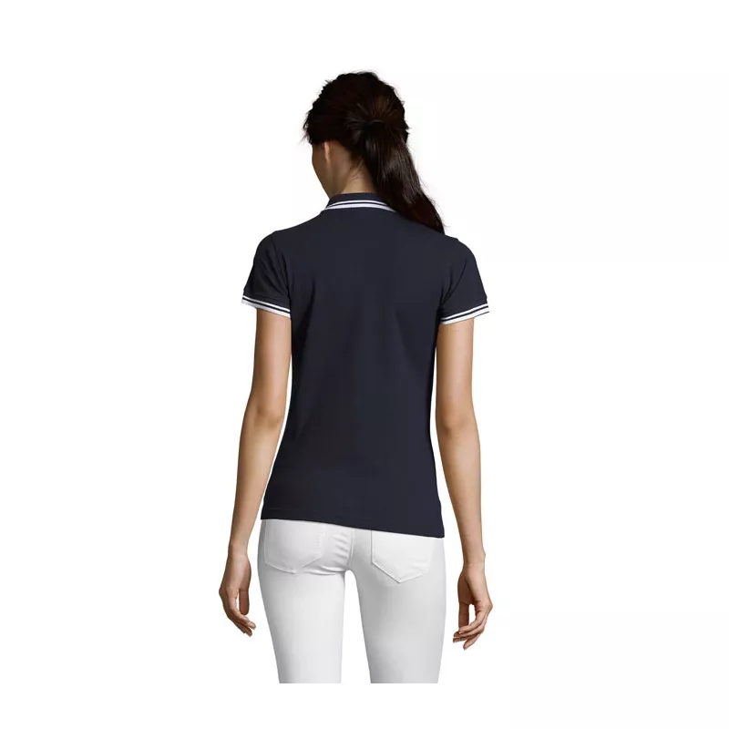Polo damskie z piki 200 g/m² Sol's PASADENA WOMEN - Francuski Granatowy/biały (S00578-FW)