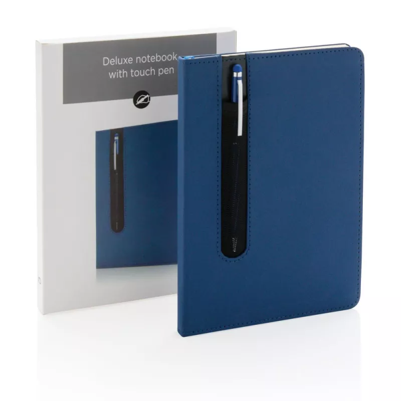 Notatnik A5 Deluxe, touch pen - niebieski (P773.315)