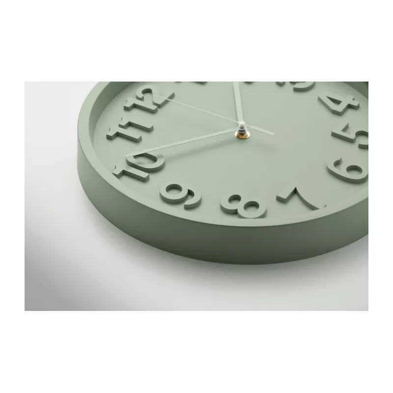 Zegar ścienny z cichym mechanizmem 30 cm MURO - Miętowy Zielony (MO2851-77)