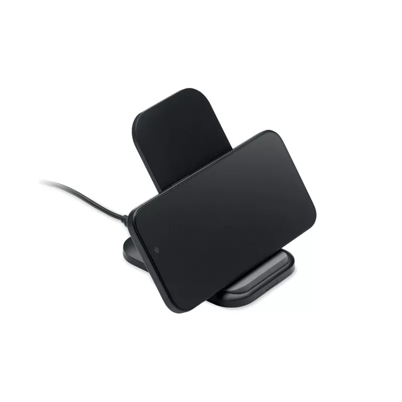 Ładowarka bezprzewodowa składana 15W POWERFOLD - Czarny (MO3140-03)