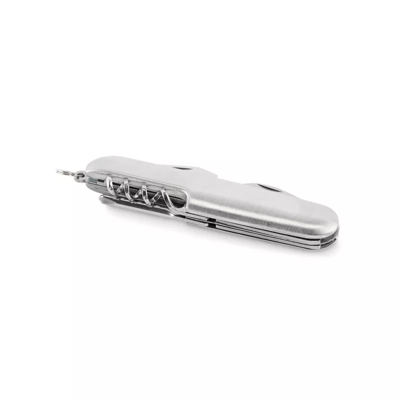 Scyzoryk z aluminium 5 funkcji MULTICHILLO - Srebrny (MO2531-14)