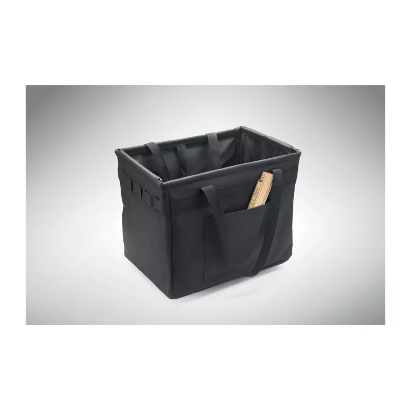 Organizer do bagażnika składany z RPET 600D FORM - Czarny (MO2855-03)
