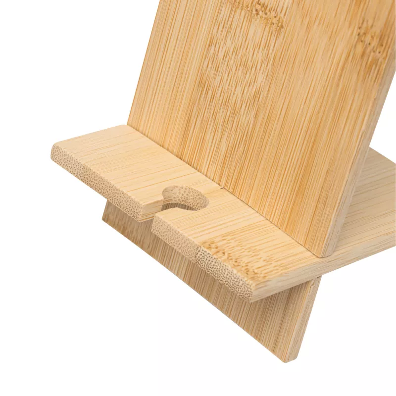 Stojak na smartfon BAMBOO CHAIR - brązowy (56-1107369)