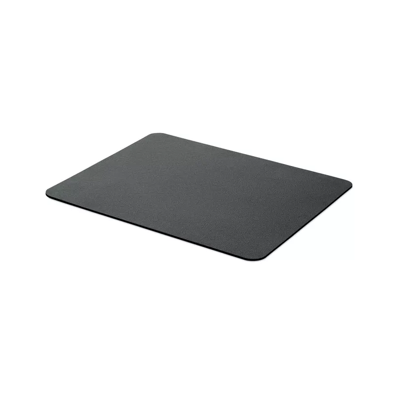 Podkładka pod mysz z PU z recyklingu 22x18 cm BETA - Czarny (MO2174-03)