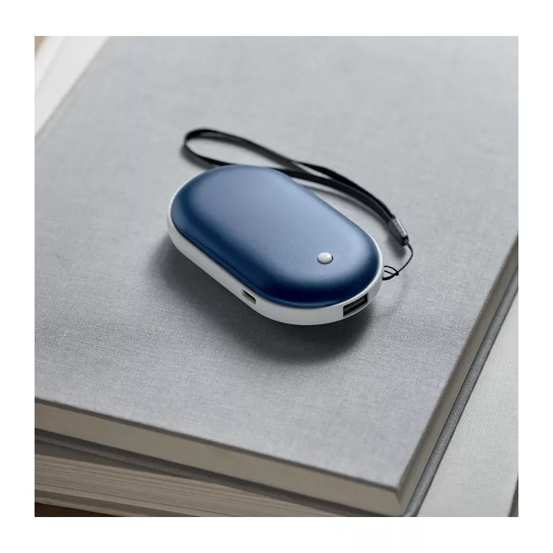 Ogrzewacz do rąk z powerbankiem 5000 mAh MUKAVA - Niebieski (MO2777-04)