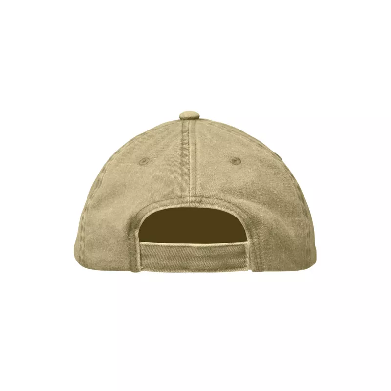 Czapka z daszkiem vintage 6-panelowa 265 g/m² BEAU - Zieleń Wojskowa (MO2542-49)